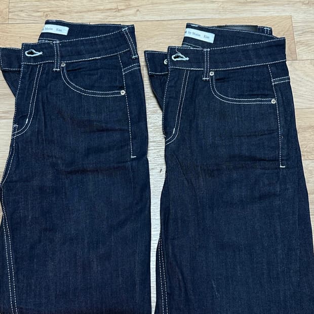 마뗑킴x플랙 생지데님 Raw Denim 청바지