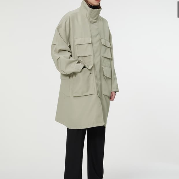 일꼬르소 코듀라 롱 하이넥 야상