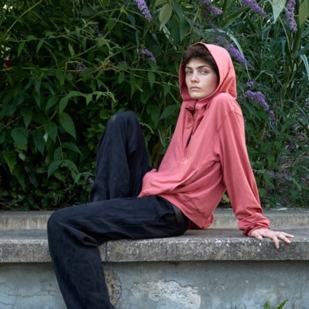 Mudule 후드집업 레드