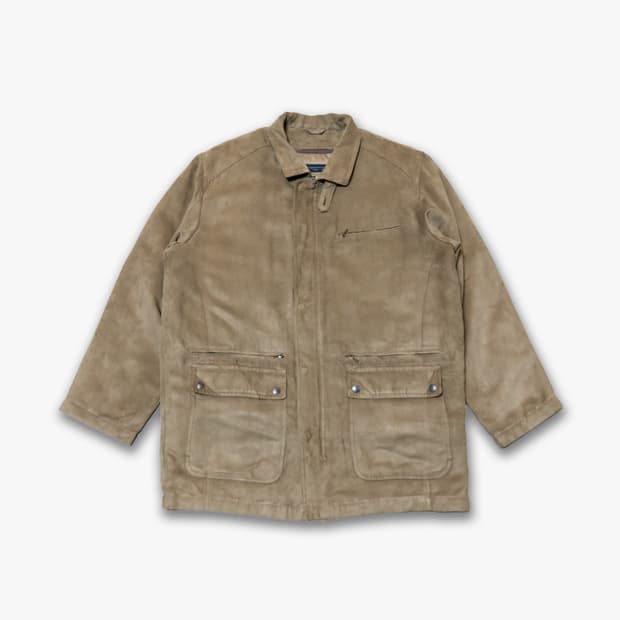 일본 브랜드 스웨이드 자켓 (안감 패딩)