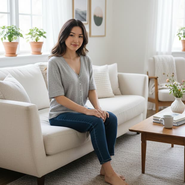 55.Cashmere 크롭 가디건