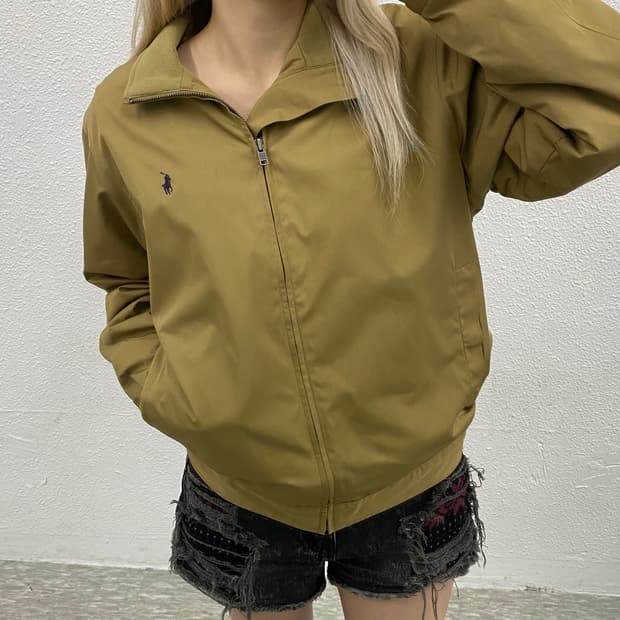 폴로 랄프로렌 네이비포니 베이지 스윙톱 M