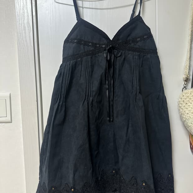 빈티지 벨벳 슬리브리스 나시원피스