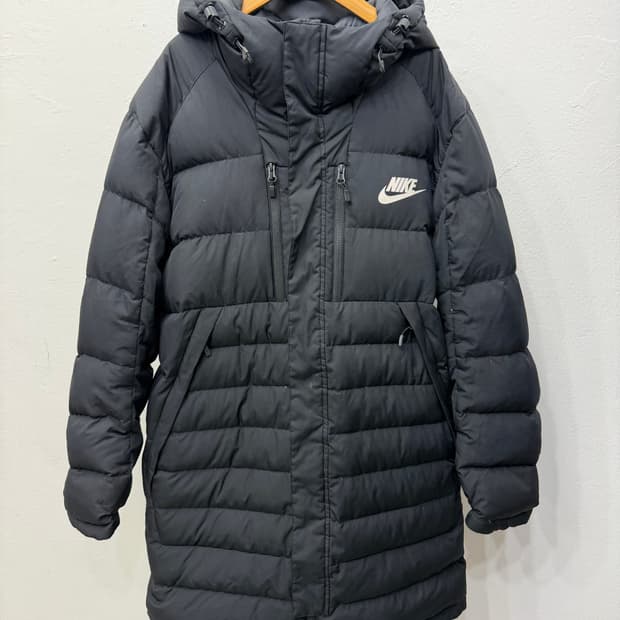 정품) 나이키 남성 블랙 롱패딩 XXL