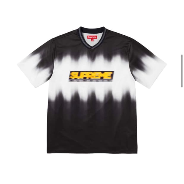 슈프림 24ss 블러 사커 저지 블랙