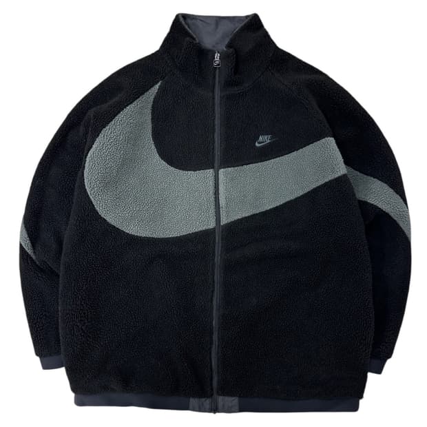 나이키 빅스우시 리버시블 플리스 블랙그레이 (XXL) 