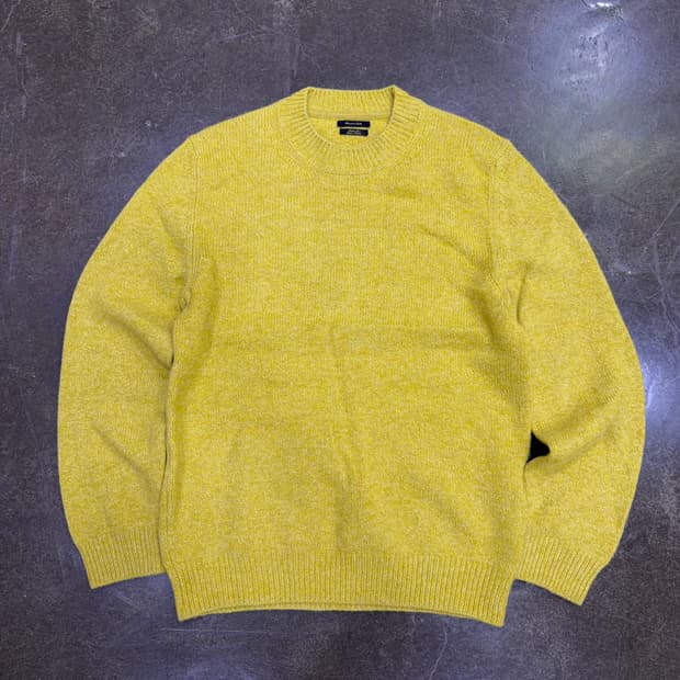 마시모두띠 니트 울 블렌드 스웨터 머스타드 L