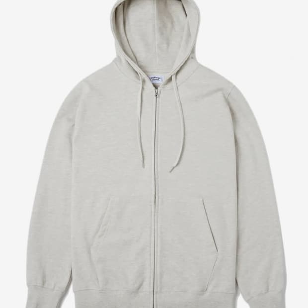 멜란지 마스터 후드집업 오트밀