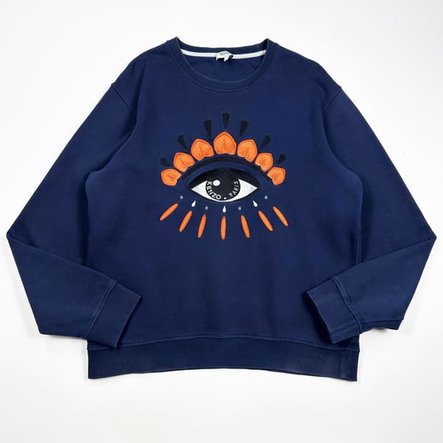 KENZO 겐조 빅아이즈 자수 맨투맨 네이비 L