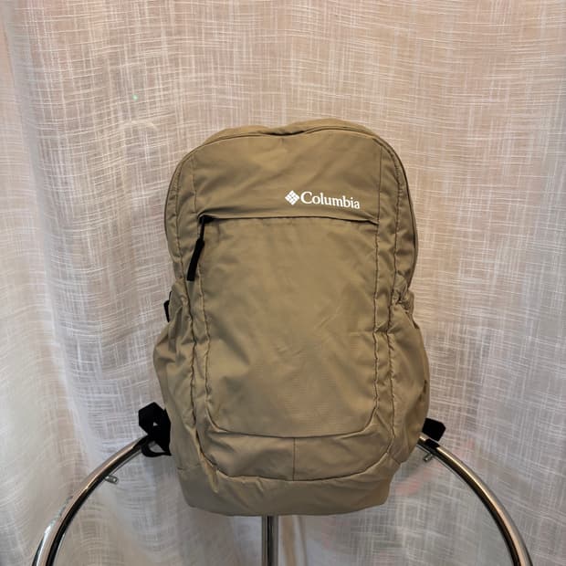 정품 콜럼비아 나일론 백팩 베이지    