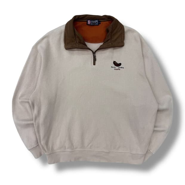 챕스 랄프로렌 반집업 맨투맨 r1860