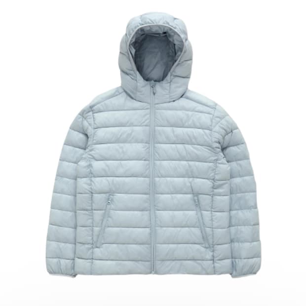 스파오 씬라이트 후드 자켓 페일 블루 L