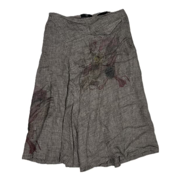 희귀/Yohji Yamamoto vintage check skirt