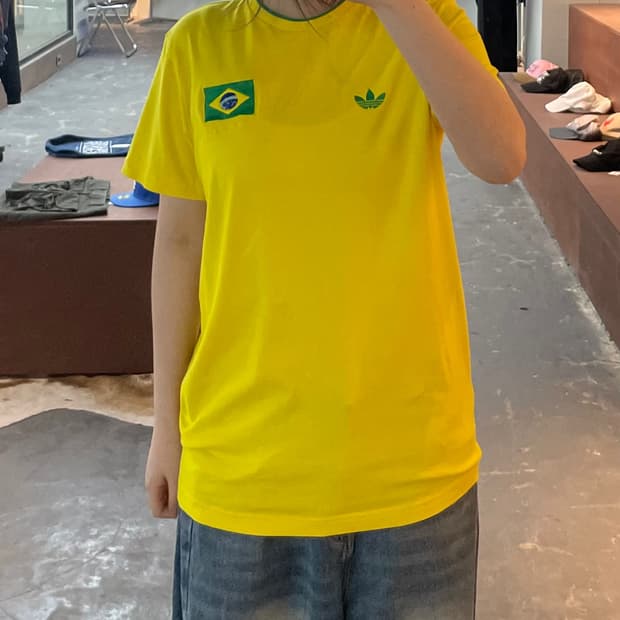 아디다스 파이어버드 브라질 링거 반팔 H2405