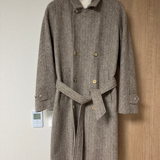 드본팩처 드본팩쳐  DE BONNE FACTURE 헤링본 코트 50