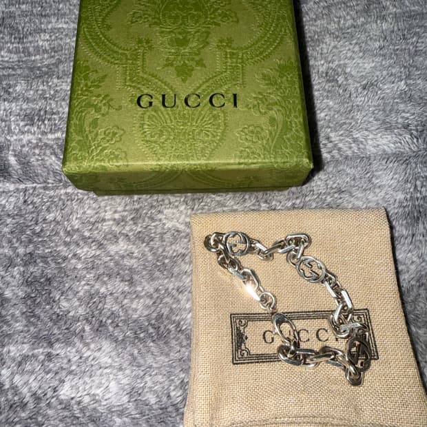 구찌 인터로킹 브레이슬릿 18호