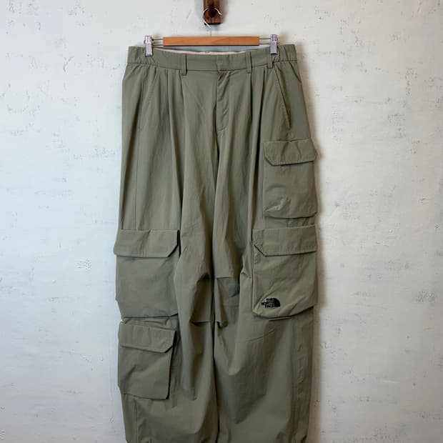 노스페이스 나일론 카고팬츠 올리브 그린