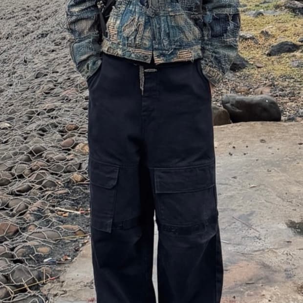 아크네 스튜디오 컨버터블 카고 워싱 팬츠 44