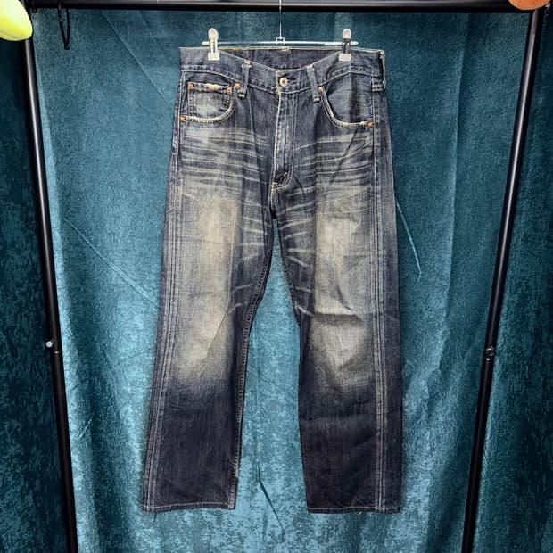 (32) 00s 리바이스 503-03 블랙 워싱 데님 팬츠