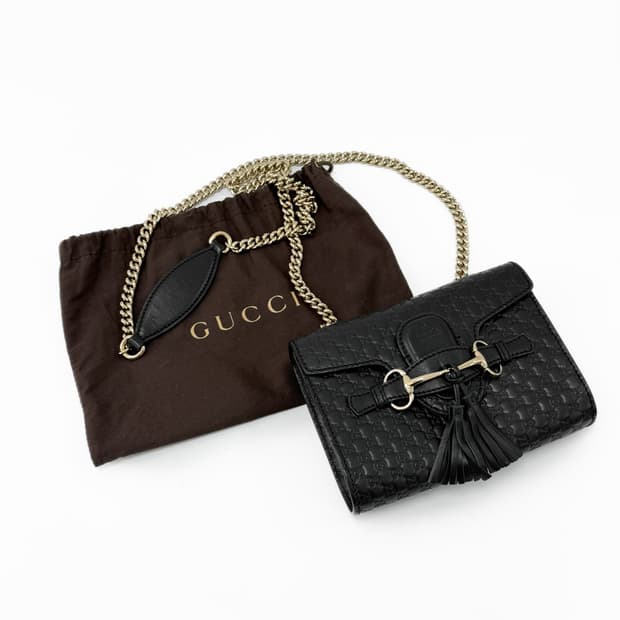 구찌 마이크로 시마 에밀리 미니 체인백