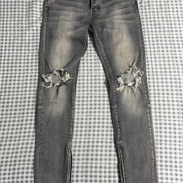 (30) mnml OG 디스 흑청 데님 진