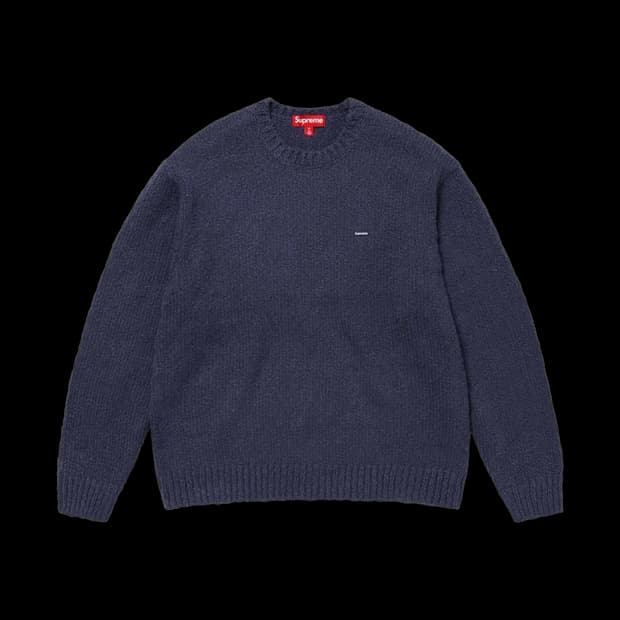 슈프림 부클 스몰 박스 스웨터 네이비 - 24SS

