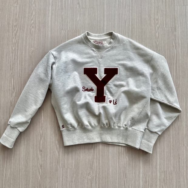 STU Y 로고 스웻셔츠 맨투맨 M