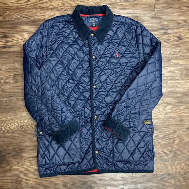 폴로 랄프로렌 퀼팅 자켓 네이비 