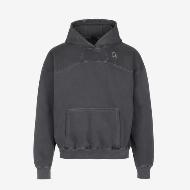 디서먼트 DSMT 피그먼트 크롭 후드티