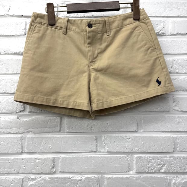 랄프로렌 스포츠 베이지 코튼 숏팬츠