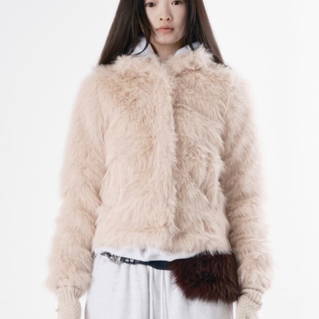 Hairy chain fur jacket 005 (구해요)