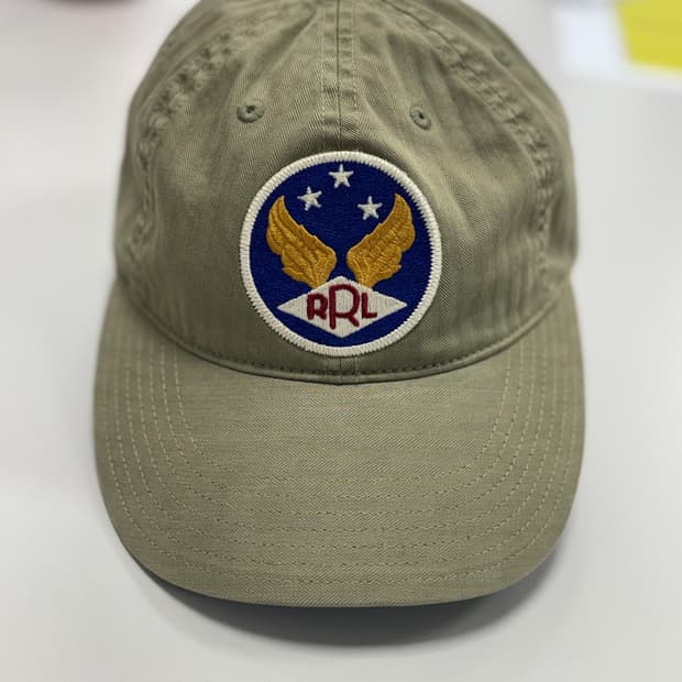 더블알엘 윙로고 볼캡 / 올리브