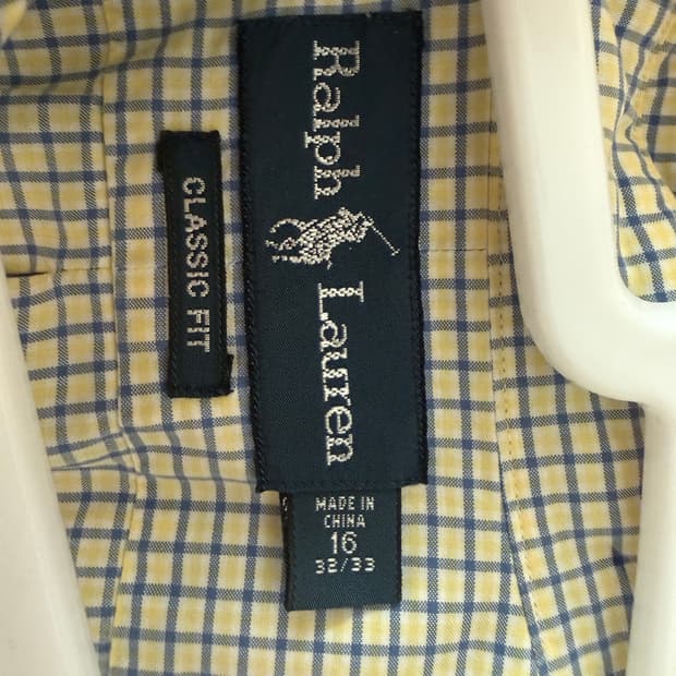 폴로 빈티지 체크셔트 