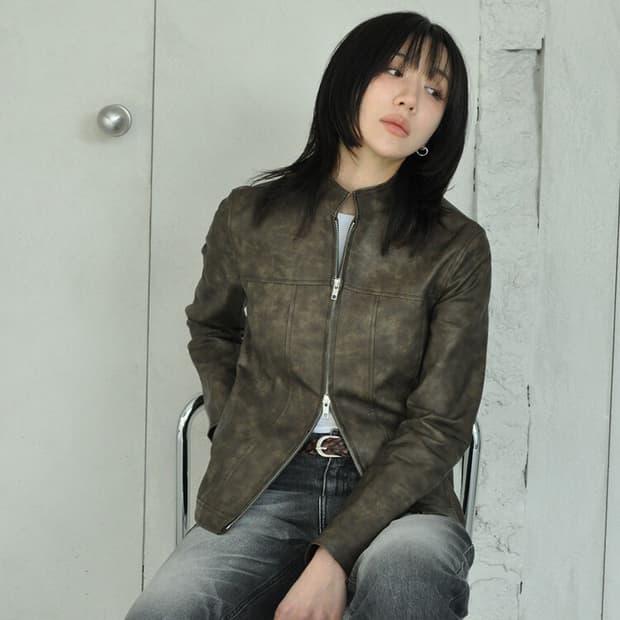 TUDE VEGAN LEATHER SHORT JACKET