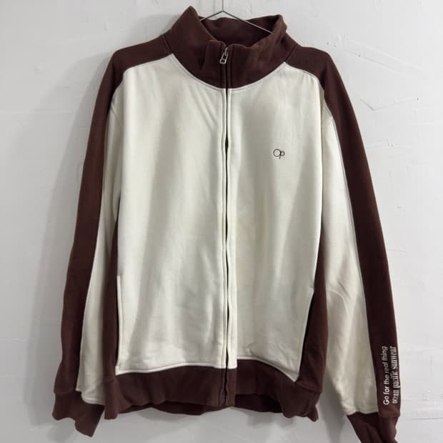 ocean pacific white&brown jersey