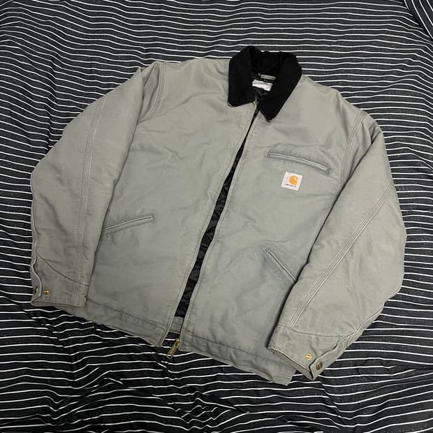 칼하트 디트로이트 자켓 스모크 그린 L