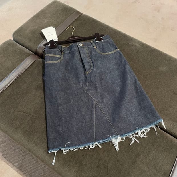 보테가베네타 데님 스커트 