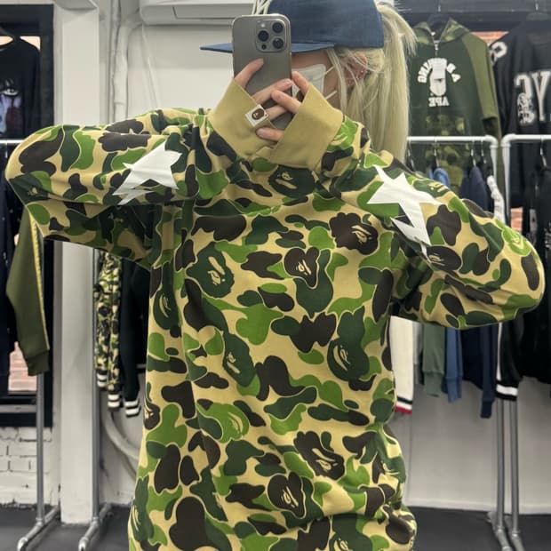 베이프 ABC 카모 스타 롱슬리브