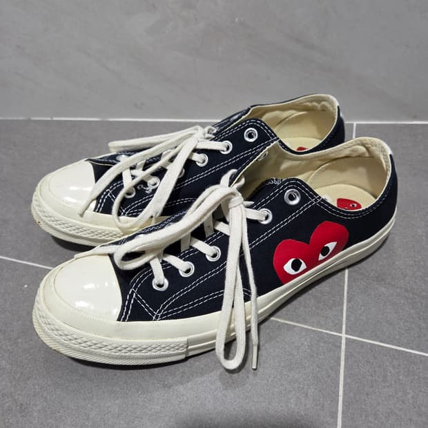 꼼데가르송 컨버스 척테일러 로우 블랙