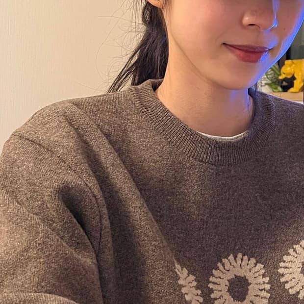 [L] 999휴머니티 니트 브라운