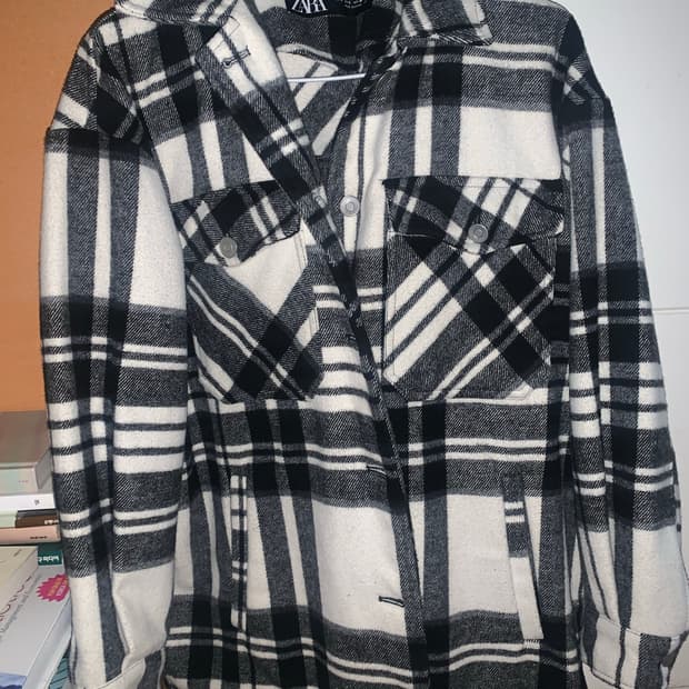 자라 ZARA 체크 자켓 (코트) 
