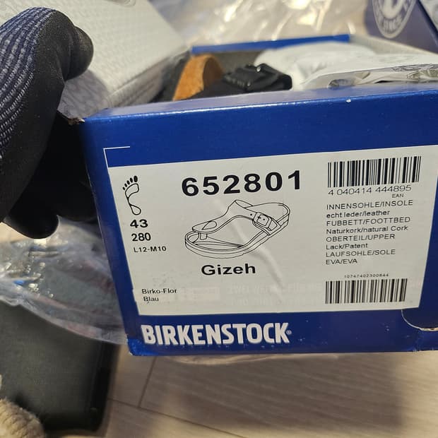 버켄스탁 Gizeh (기제) 블루 280 새상품