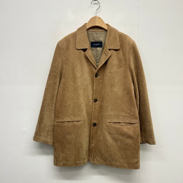 JPN 버버리 코듀로이 자켓 브라운