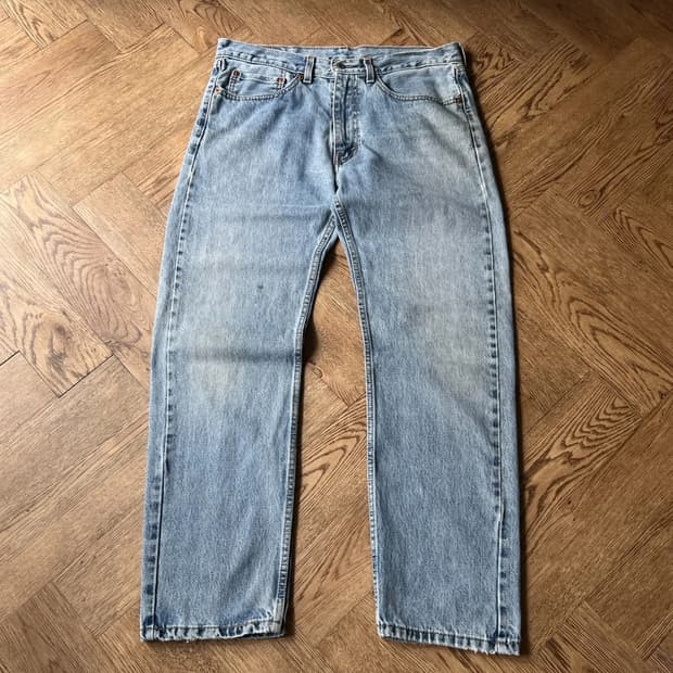 [34]리바이스 505 빈티지 워싱 레귤러 스트레이트 데님 팬츠