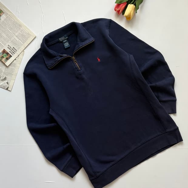 Polo 폴로랄프로렌 네이비 하프 집업