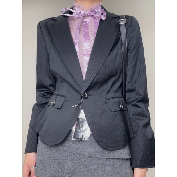 빈티지 데드스탁 블랙 블레이저 자켓