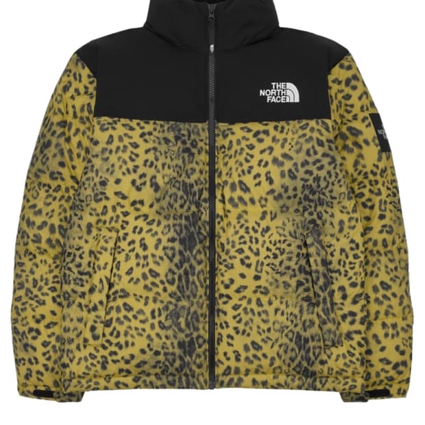 노스페이스 화이트라벨 노벨티 눕시 다운 자켓 레오파드