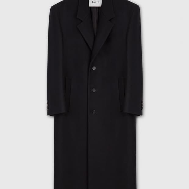 타일레 / 24FW 싱글코트 (블랙, 2 size)
