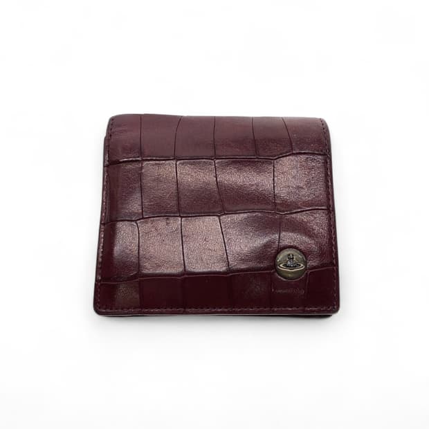 비비안 웨스트우드 크로크 엠보스 레더 지갑