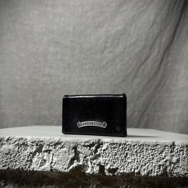 Chrome Hearts Scroll Logo Card Case